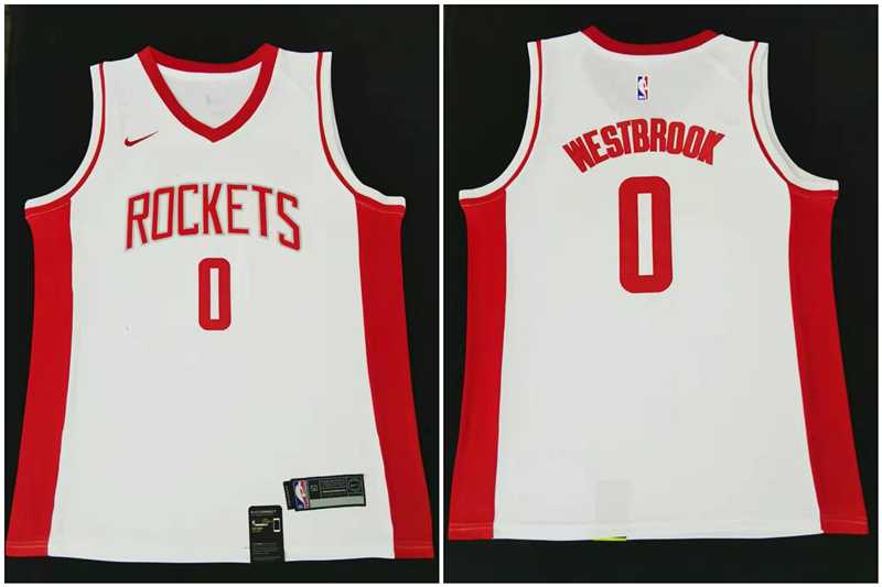 Rockets 0 Russell Westbrook White Nike Swingman Jersey,We sell and wholesale Rockets 0 Russell Westbrook White Nike Swingman Jersey on line form chian!